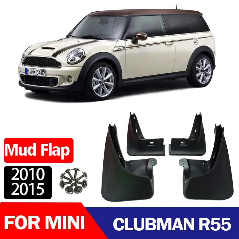 4pcs Mud Guards Fenders For Mini Cooper One Clubman R55 R56 2008 - 2015 Exterior Mud flaps Splash guards Mudguards Accessories
4pcs Mud Guards Fenders For Mini Cooper One Clubman R55 R56 2008 - 2015 Exterior Mud flaps Splash guards Mudguards Accessories