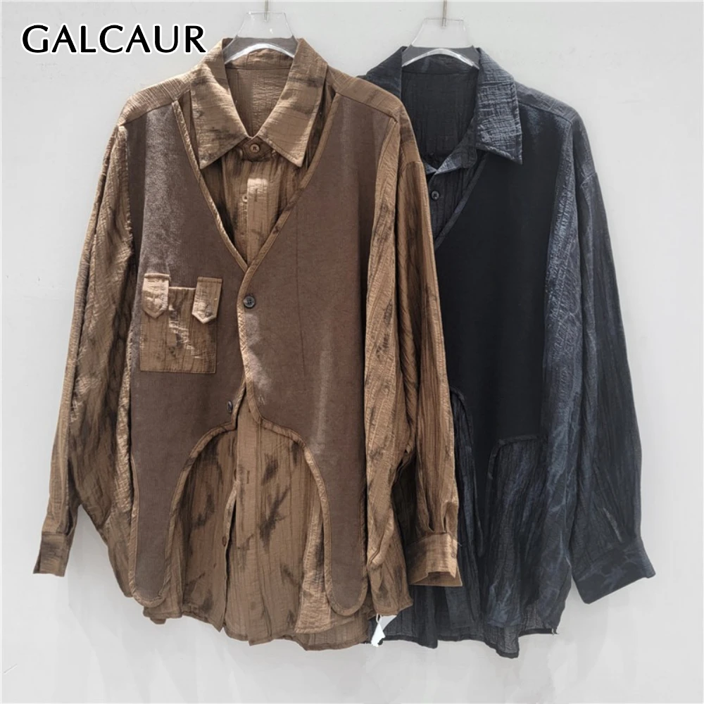 GALCAUR однотонная сращенная искусственная двойная базовая куртка женская с лацканами и длинным рукавом свободные корейские женские куртки стильная модная одежда
GALCAUR однотонная сращенная искусственная двойная базовая куртка женская с лацканами и длинным рукавом свободные корейские женские куртки стильная модная одежда