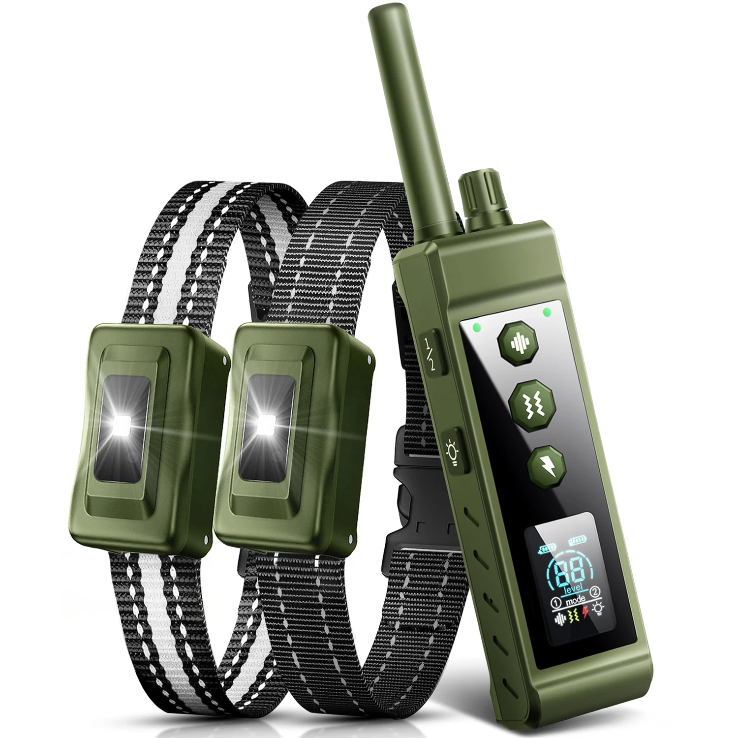 4000Ft Electric Dog Training Collar Remote Control Waterproof Pet BehaviorFor 5-120lbs Puppy With Shock Vibration
4000Ft Electric Dog Training Collar Remote Control Waterproof Pet BehaviorFor 5-120lbs Puppy With Shock Vibration