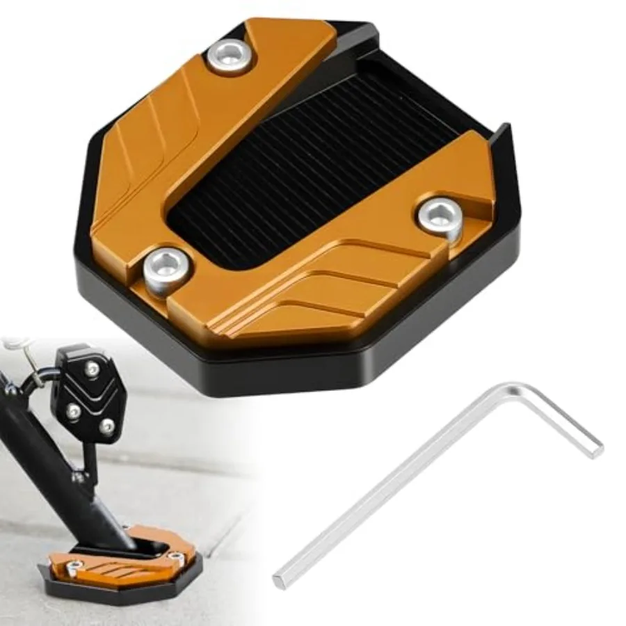 Motorcycle Kickstand Pad, Motorcycle Stand Pad, Aluminum Alloy Side Stand Feet Extension Support Plate, Motorcycle Parking Feet
Motorcycle Kickstand Pad, Motorcycle Stand Pad, Aluminum Alloy Side Stand Feet Extension Support Plate, Motorcycle Parking Feet