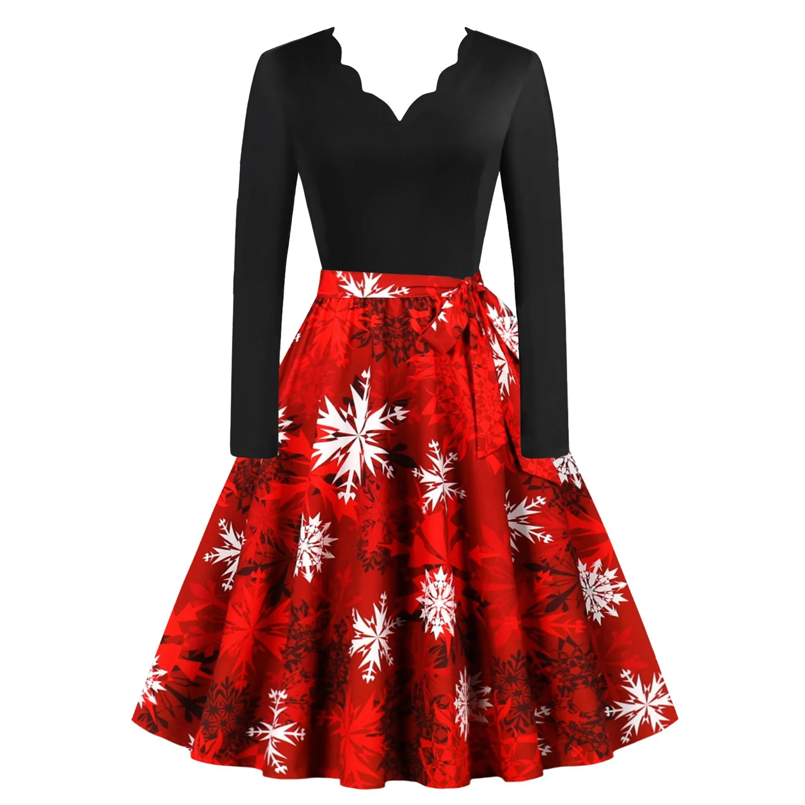 Women'S Halloween Dress V-Neck Long Sleeve High Waist Butterfly Lace-Up Dress Vintage Black Patchwork Loose Swing Dresses
Women'S Halloween Dress V-Neck Long Sleeve High Waist Butterfly Lace-Up Dress Vintage Black Patchwork Loose Swing Dresses