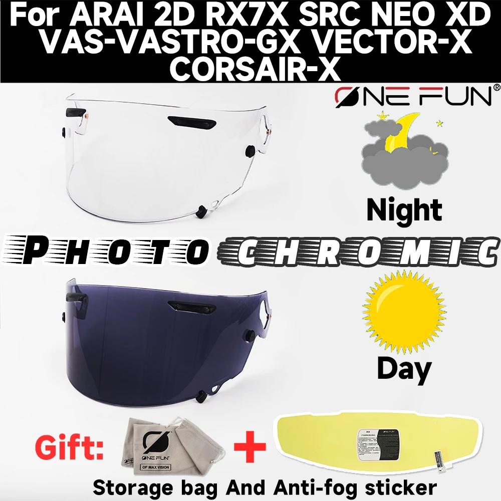 Photochromic visor for Ar and ai RX7X SRC NEO XD VAS-V ASTRO-GX VECTOR-X CORSAIR-X 2D Replacement Helmet Scratch-resistant
Photochromic visor for Ar and ai RX7X SRC NEO XD VAS-V ASTRO-GX VECTOR-X CORSAIR-X 2D Replacement Helmet Scratch-resistant