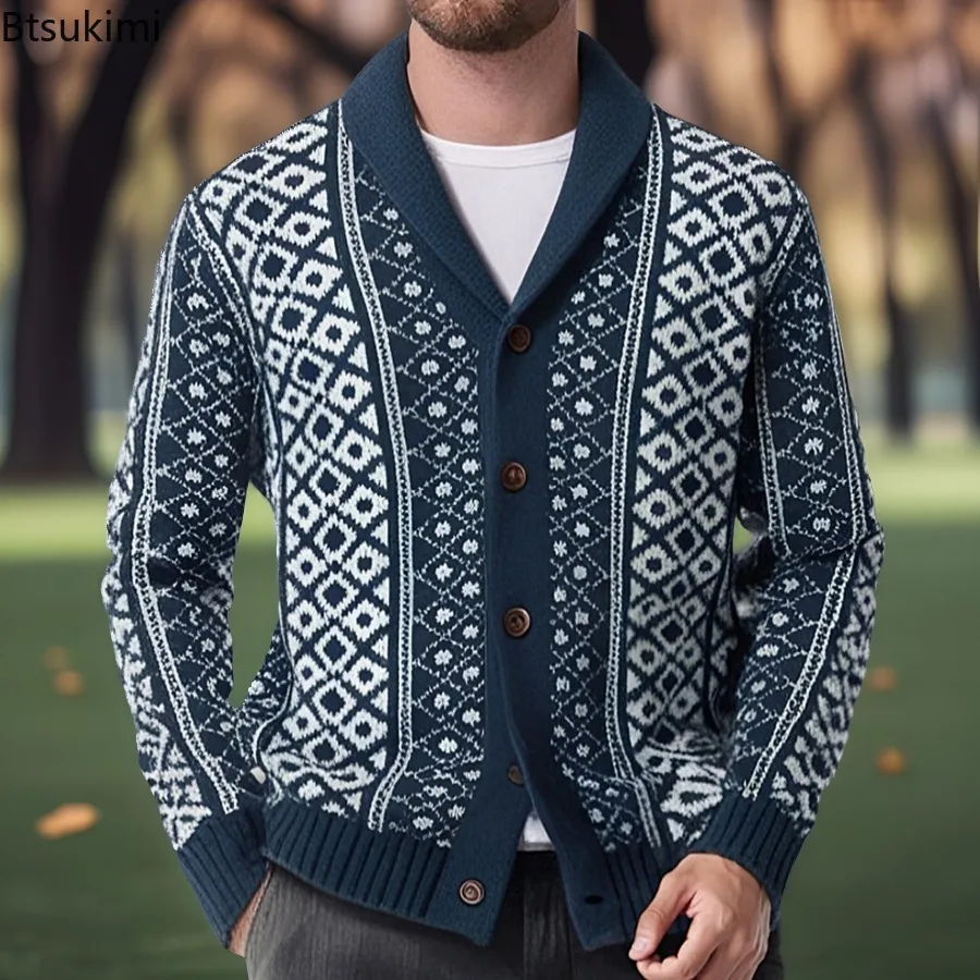 High-end Men's Clothing Autumn Winter Warm Knitted Sweaters Vintage Jacquard Long Sleeve Knit Cardigan Jackets Men Sweater Coats
High-end Men's Clothing Autumn Winter Warm Knitted Sweaters Vintage Jacquard Long Sleeve Knit Cardigan Jackets Men Sweater Coats