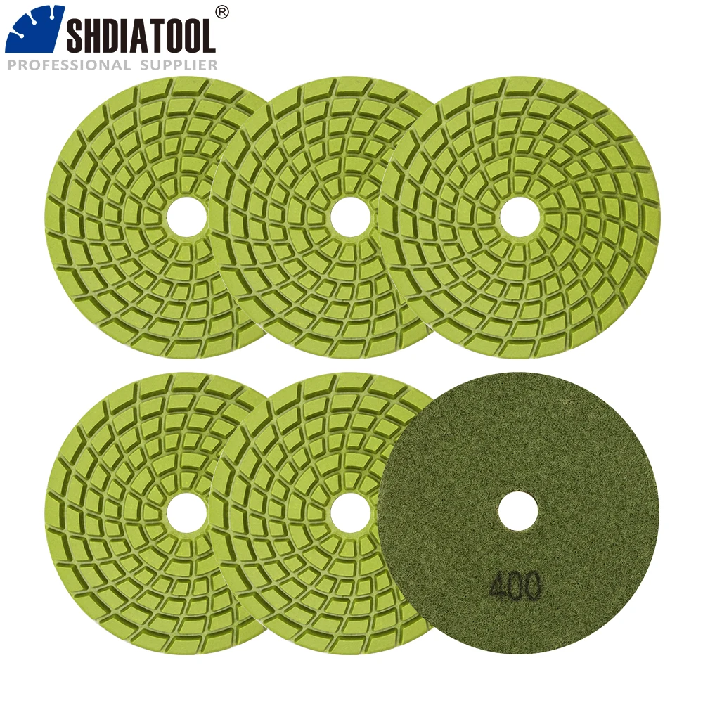 SHDIATOOL 6Pcs Diamond Concrete Polishing Pads Dia100mm Resin Bond Sanding Discs For Cement Floor Renew Polishing And Renovation
SHDIATOOL 6Pcs Diamond Concrete Polishing Pads Dia100mm Resin Bond Sanding Discs For Cement Floor Renew Polishing And Renovation