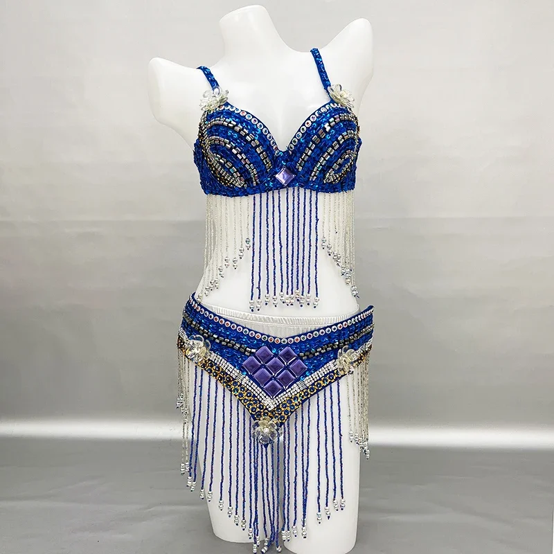Wholesale New Sequins Beaded Belly Dance Costume Bra+Belt Set Women Sexy Stage Performance Clothing Outfit Competition Dancewear
Wholesale New Sequins Beaded Belly Dance Costume Bra+Belt Set Women Sexy Stage Performance Clothing Outfit Competition Dancewear