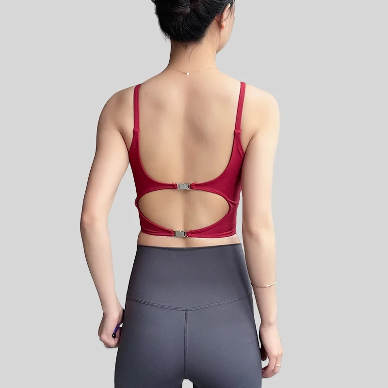 Women's Built-in Bra Sports Top Open Back Naked Feel Quick Dry for Running Yoga Workout
Women's Built-in Bra Sports Top Open Back Naked Feel Quick Dry for Running Yoga Workout