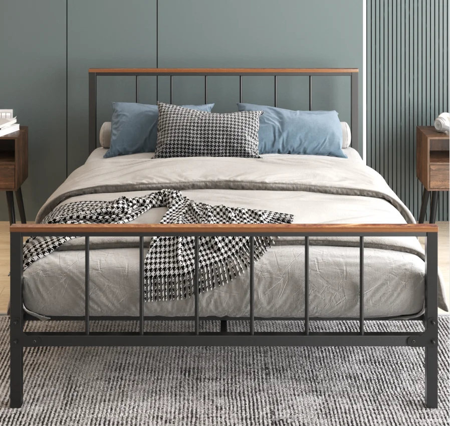Full Metal Platform Bed Frame with Headboard and Footboard, Sturdy Metal Frame, No Box Spring Needed 75x56.70x35.50 in.
Full Metal Platform Bed Frame with Headboard and Footboard, Sturdy Metal Frame, No Box Spring Needed 75x56.70x35.50 in.
