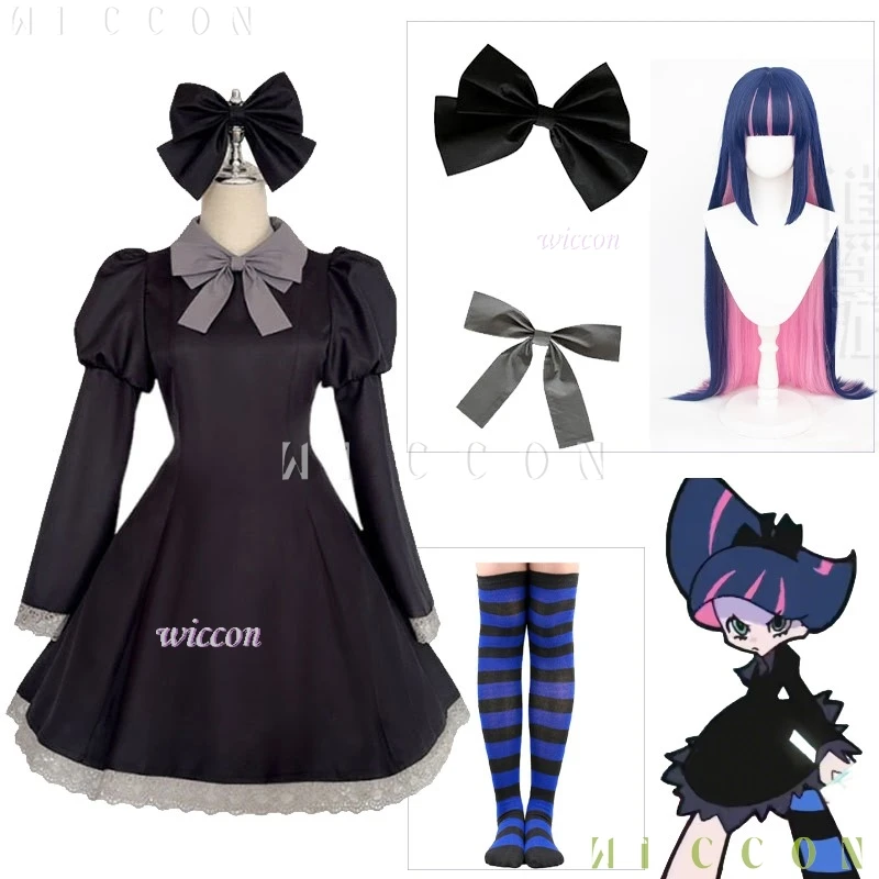 Anime Panty & Stocking Cosplay Costume with GarterbeltDeath Race 2010 Black Dress Gothic Clothes Roleplay Clot disfraz mujer
Anime Panty & Stocking Cosplay Costume with GarterbeltDeath Race 2010 Black Dress Gothic Clothes Roleplay Clot disfraz mujer
