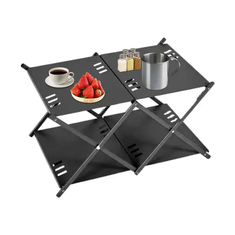 Folding Camping Table Outdoor Table Storage Rack 2 Layers Storage Shelf Aluminum Alloy Camp Table Foldable Table Portable For
Folding Camping Table Outdoor Table Storage Rack 2 Layers Storage Shelf Aluminum Alloy Camp Table Foldable Table Portable For