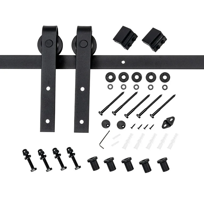 Full set of American barn doors, wooden door sliding door hanging rail slide rail metal furniture track
Full set of American barn doors, wooden door sliding door hanging rail slide rail metal furniture track