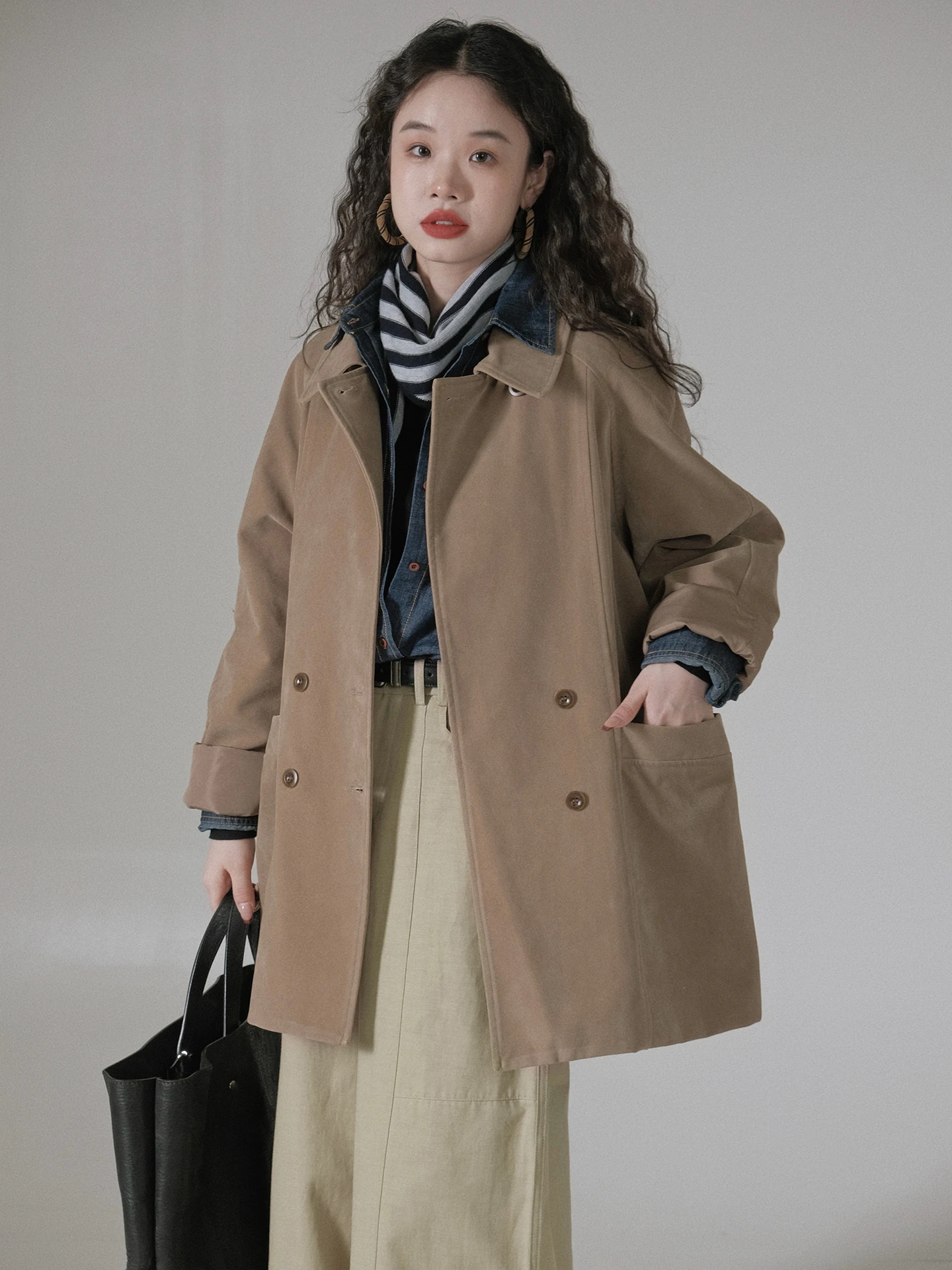 IVY YANG Suede Korean Sle Lapel Loose Matte Leather Jaet Autumn Women's Thin Windproof Mid-Length Outerwear
IVY YANG Suede Korean Sle Lapel Loose Matte Leather Jaet Autumn Women's Thin Windproof Mid-Length Outerwear