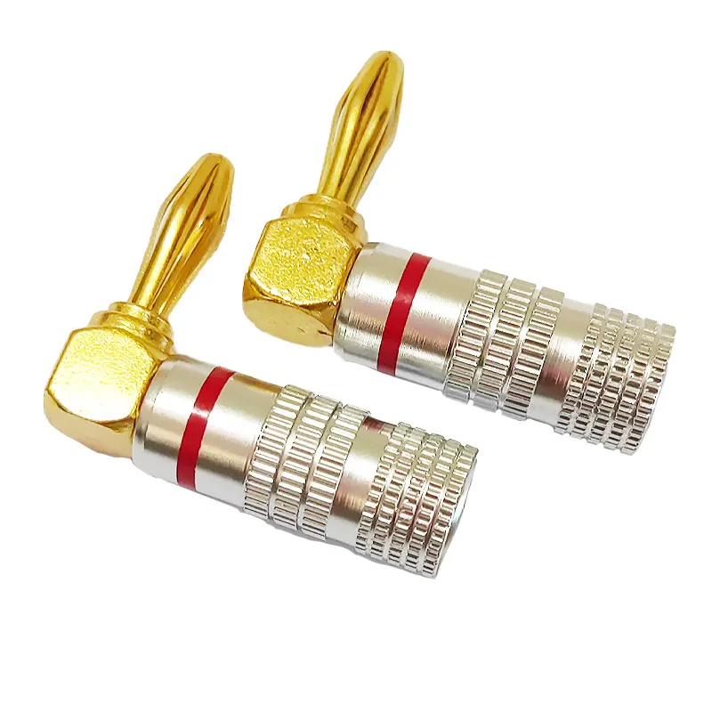 Аудио-видео разъемы типа «банан» угловые 90 градусов, позолоченные, 4 мм, для Hi-Fi акустики
Аудио-видео разъемы типа «банан» угловые 90 градусов, позолоченные, 4 мм, для Hi-Fi акустики