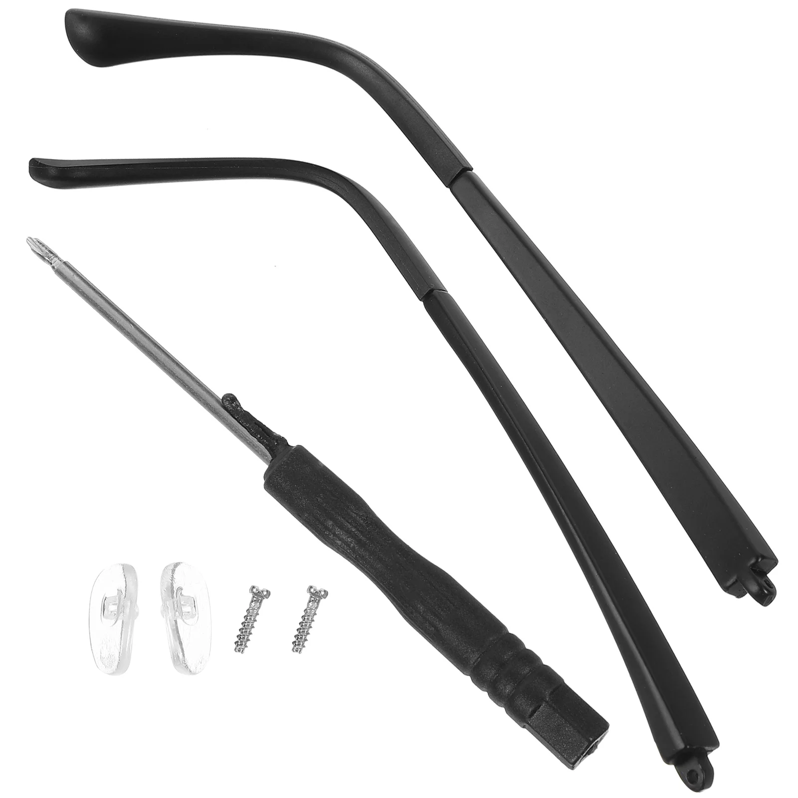 2 Pcs Nonslip Comfortable Eyeglass Replacement Arms Bright Black Universal Glasses Temple Legs for Sunglasses Reading Eyewear
2 Pcs Nonslip Comfortable Eyeglass Replacement Arms Bright Black Universal Glasses Temple Legs for Sunglasses Reading Eyewear