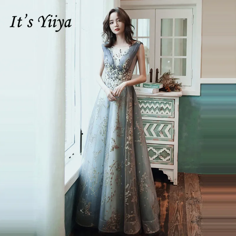 It's Yiiya Customized Evening Dress Bead Gray V-neck A-line Floor Length Plus Size Women Fromal Party Gown robe de soiree LF004
It's Yiiya Customized Evening Dress Bead Gray V-neck A-line Floor Length Plus Size Women Fromal Party Gown robe de soiree LF004