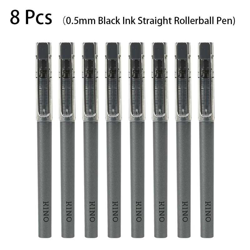 M&G 4pcs/8pcs 0.5mm Black Ink Straight-liquid Ballpoint Pen Gel Pen Exam Pen School Office Supplies Stationery Signing Pen
M&G 4pcs/8pcs 0.5mm Black Ink Straight-liquid Ballpoint Pen Gel Pen Exam Pen School Office Supplies Stationery Signing Pen