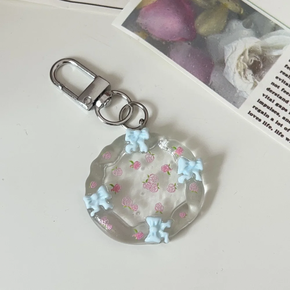 Clear Bow Flower Plate Keychain Sturdy Cute Resin Bag Pendant Aesthetic Key Ring High-Quality Flower Keychain For Schoolbag Gift
Clear Bow Flower Plate Keychain Sturdy Cute Resin Bag Pendant Aesthetic Key Ring High-Quality Flower Keychain For Schoolbag Gift