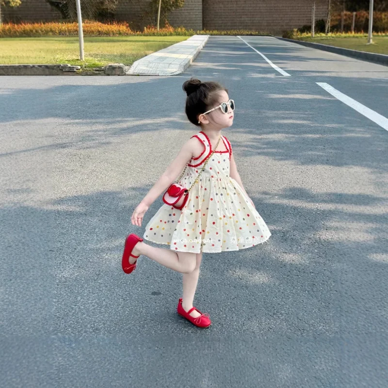 Girls' Summer Dress New Colorful Polka Dot Strap Backless Dress for Toddlers and Young Girls Wholesale
Girls' Summer Dress New Colorful Polka Dot Strap Backless Dress for Toddlers and Young Girls Wholesale