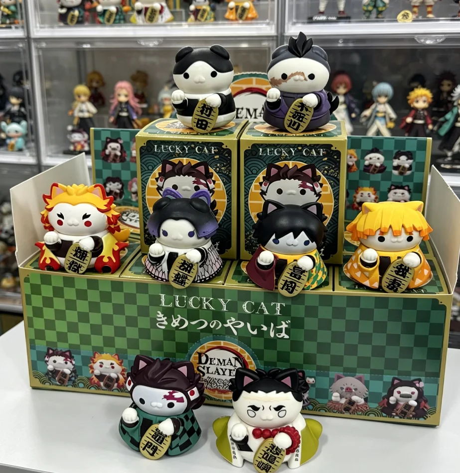In Stock Demon Slayer Fortune Cat Lucky Cat Blind Box Anime Figure Kimetsu No Yaiba Kawaii Collectible Toy for Fans
In Stock Demon Slayer Fortune Cat Lucky Cat Blind Box Anime Figure Kimetsu No Yaiba Kawaii Collectible Toy for Fans