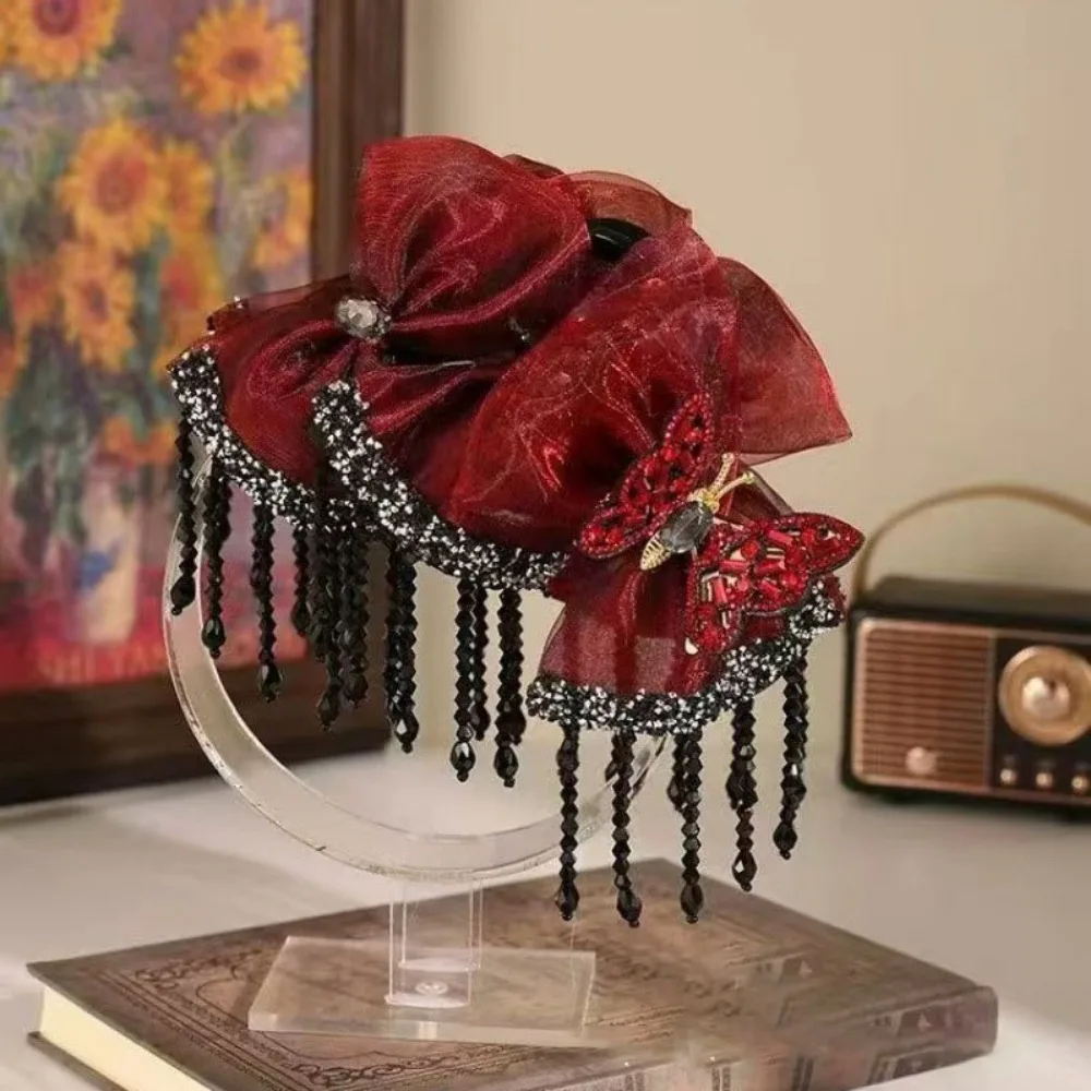 Fashion Flower and Butterfly Tassel Hair Clip Mesh Non Slip Claw Clip Hairpin for Women
Fashion Flower and Butterfly Tassel Hair Clip Mesh Non Slip Claw Clip Hairpin for Women