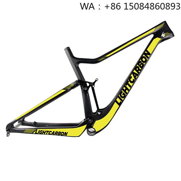 29er Disc Brake MTB Full Suspension Frame, carbon fiber material, lightweight carbon fiber material, bicycle parts tire accessor
29er Disc Brake MTB Full Suspension Frame, carbon fiber material, lightweight carbon fiber material, bicycle parts tire accessor