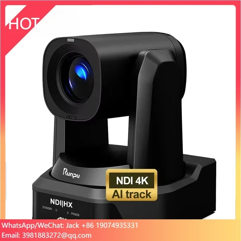 Runpu F40N PTZ Live Streaming Camera 4K 8MP Auto Tracking POE NDI HX AI Auto Tracking With SDI Conference System Equipment
Runpu F40N PTZ Live Streaming Camera 4K 8MP Auto Tracking POE NDI HX AI Auto Tracking With SDI Conference System Equipment