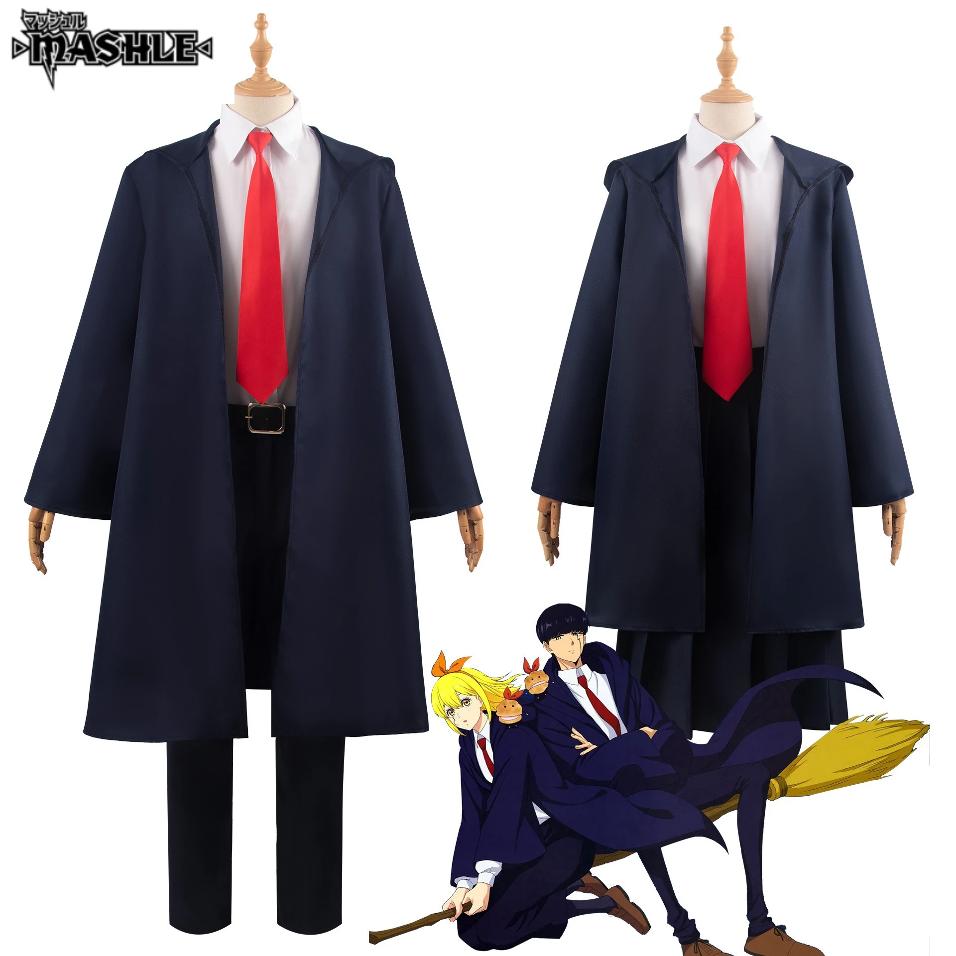 Mashle Magic and Muscles Cosplay Costume Trench Black School Uniform Child Cloak Magic Academy Uniforms Blue Robe for Men Women
Mashle Magic and Muscles Cosplay Costume Trench Black School Uniform Child Cloak Magic Academy Uniforms Blue Robe for Men Women
