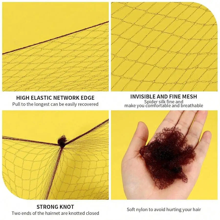 25pcs Nylon Mesh Hairnets 20 U-Shaped Hairpins 5 Elastic Bands Ballet Bun Maker Styling Kit
25pcs Nylon Mesh Hairnets 20 U-Shaped Hairpins 5 Elastic Bands Ballet Bun Maker Styling Kit