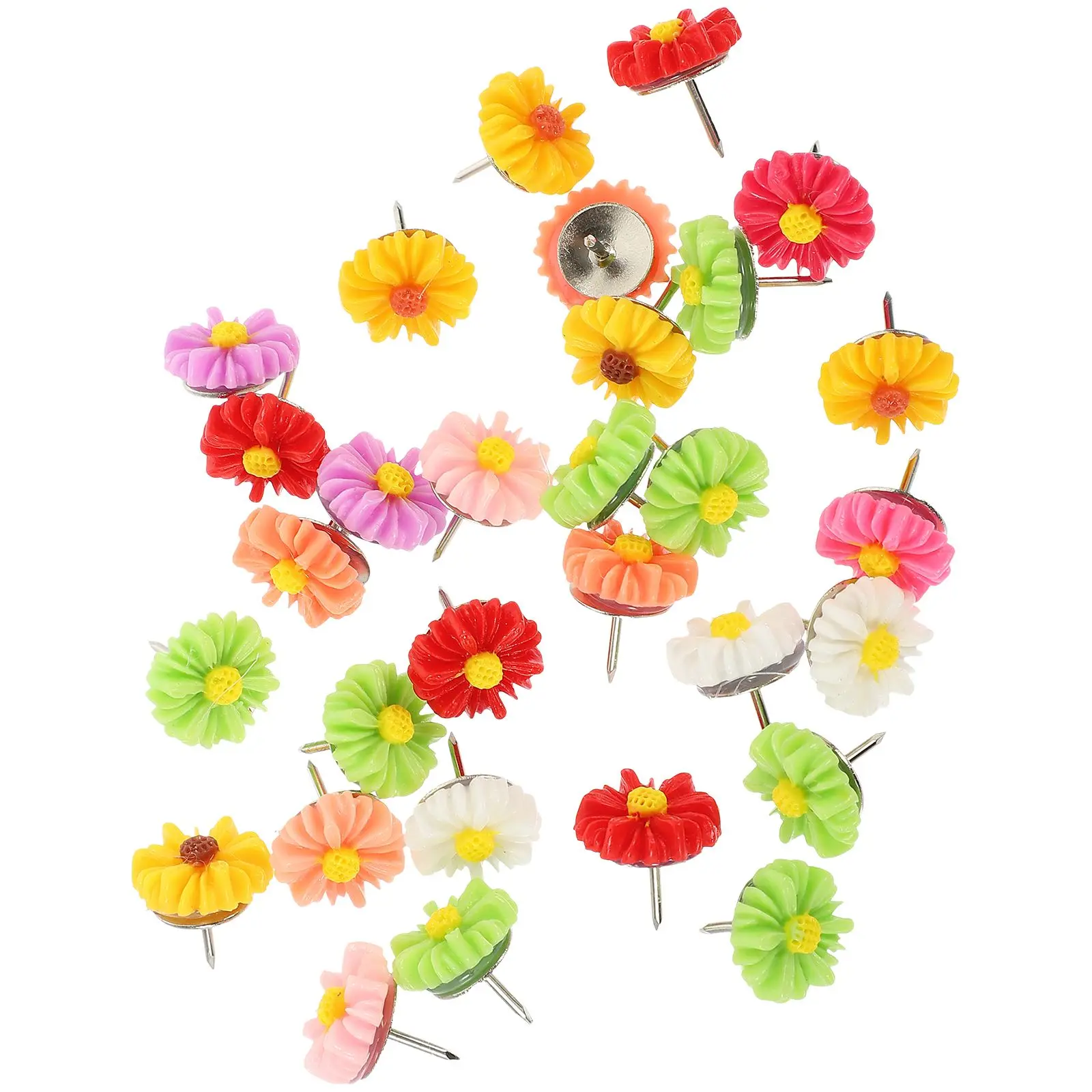 60 Pcs Daisy Shaped Thumbtacks Multi Function Push Pins Office Desk Accessories Compact Lightweight Daily Use Map Supplies Small
60 Pcs Daisy Shaped Thumbtacks Multi Function Push Pins Office Desk Accessories Compact Lightweight Daily Use Map Supplies Small