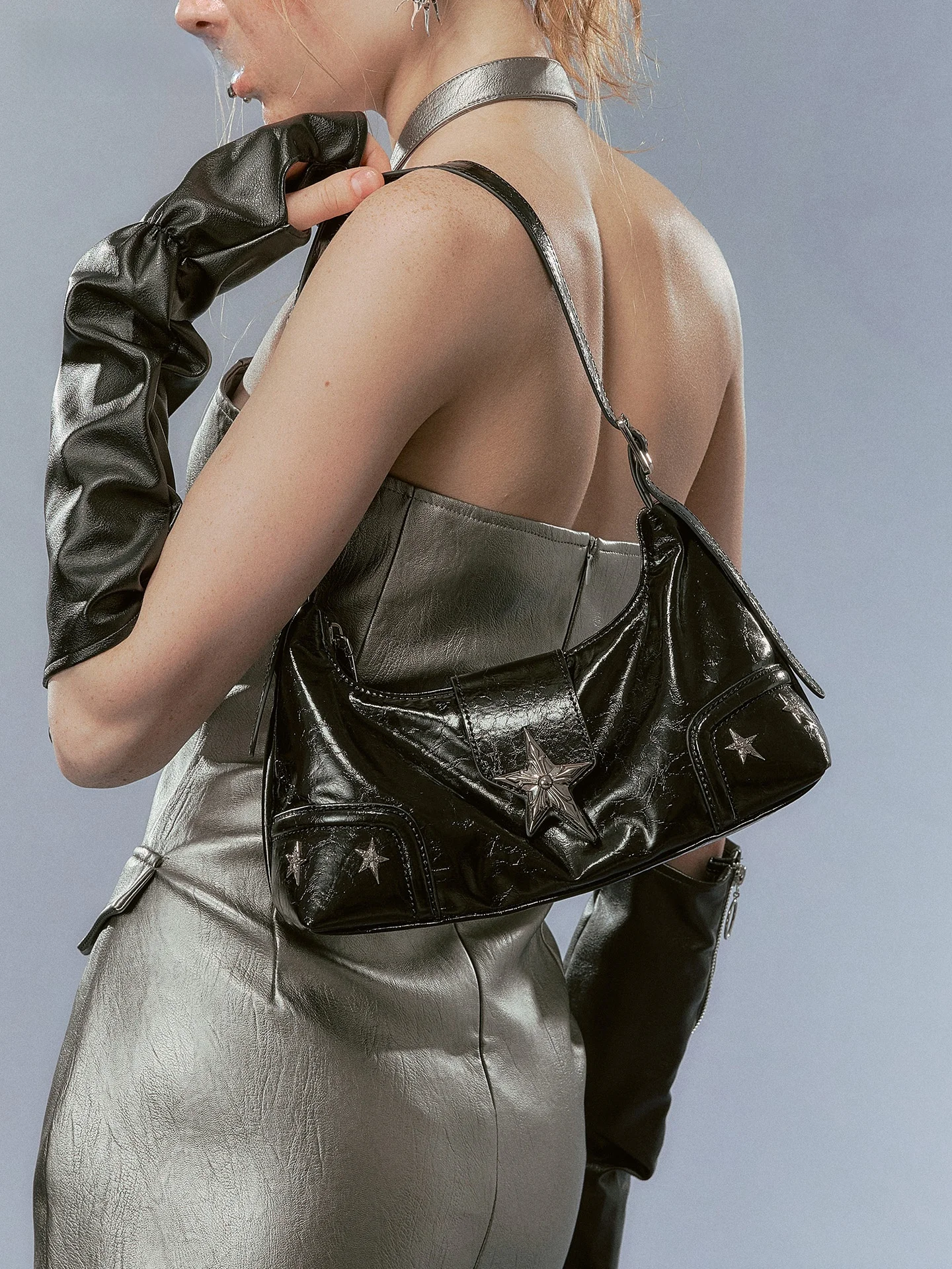JACD Black Motorcycle Bag Underarm Women's Shoulder Bag 2026 New Style Fashionable PU Leather Handbag Soft Square Shape
JACD Black Motorcycle Bag Underarm Women's Shoulder Bag 2026 New Style Fashionable PU Leather Handbag Soft Square Shape