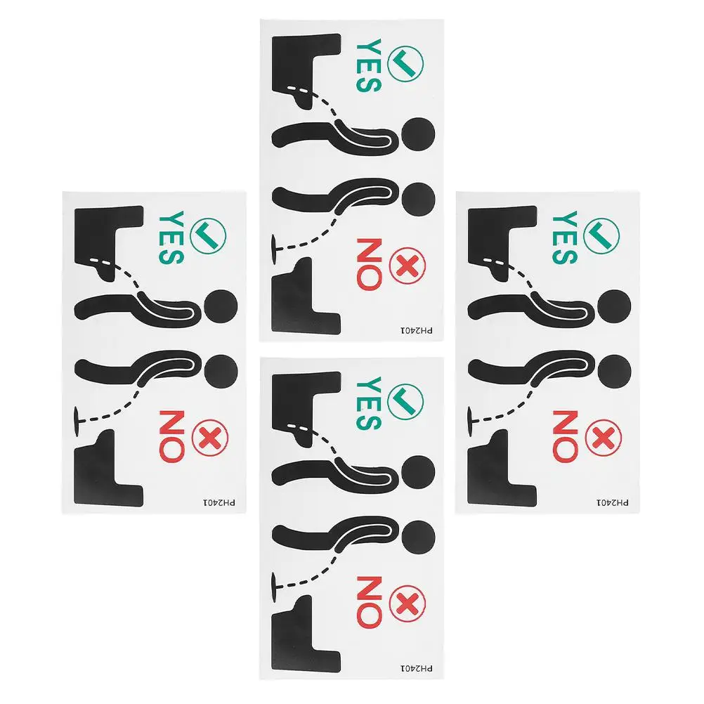 4 Pcs Bathroom Stickers Waterproof Removable PVC Funny Reminder Decal Wall Signs for Business restroom decoration
4 Pcs Bathroom Stickers Waterproof Removable PVC Funny Reminder Decal Wall Signs for Business restroom decoration