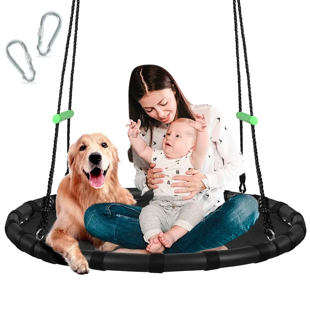40 H Tree Swing With Pp Mat For Kids And Adults - Durable, Safe, Easy To Install,Bla Outdoor Saucer Swing,Flying Web Circle
40 H Tree Swing With Pp Mat For Kids And Adults - Durable, Safe, Easy To Install,Bla Outdoor Saucer Swing,Flying Web Circle