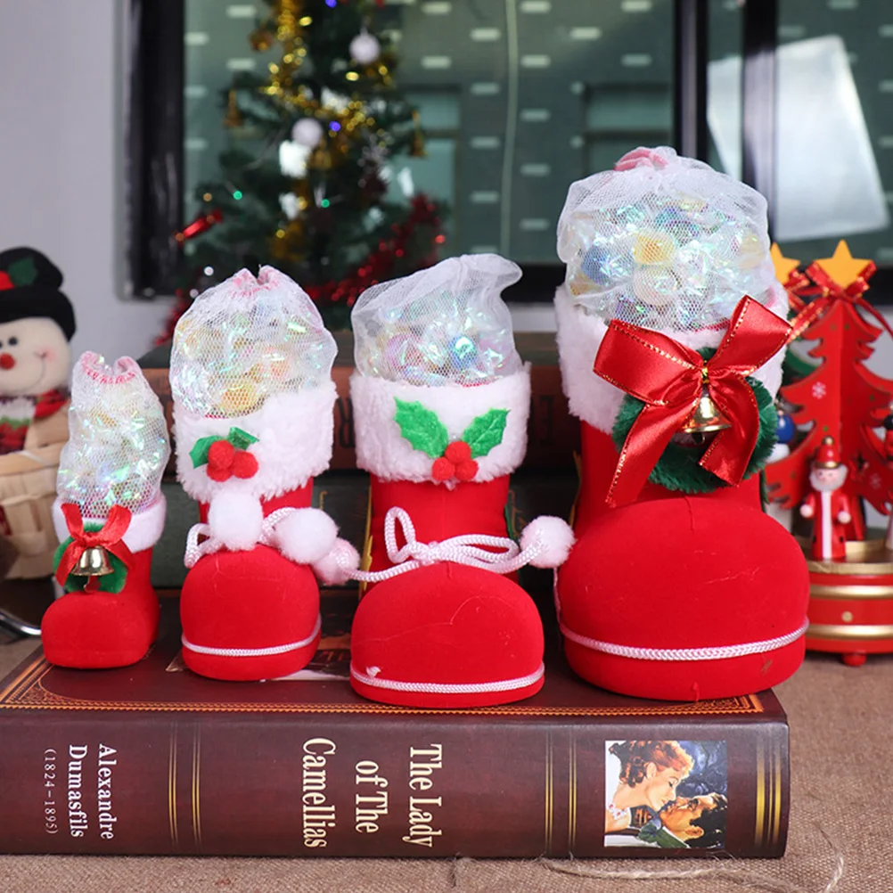 4pcs Christmas Stockings Boots Candy Bags Party Favor Gift Packaging Drawstring Reusable Xmas Decorations Festive Treat Bags
4pcs Christmas Stockings Boots Candy Bags Party Favor Gift Packaging Drawstring Reusable Xmas Decorations Festive Treat Bags