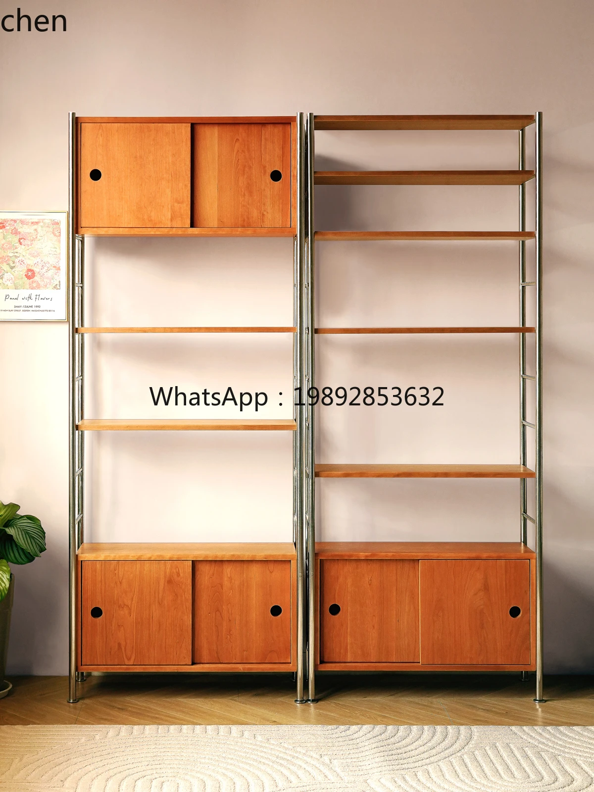 CB1 combination bookcase integrated whole wall floor-to-ceiling bookshelf household simple all-cherry display cabinet
CB1 combination bookcase integrated whole wall floor-to-ceiling bookshelf household simple all-cherry display cabinet