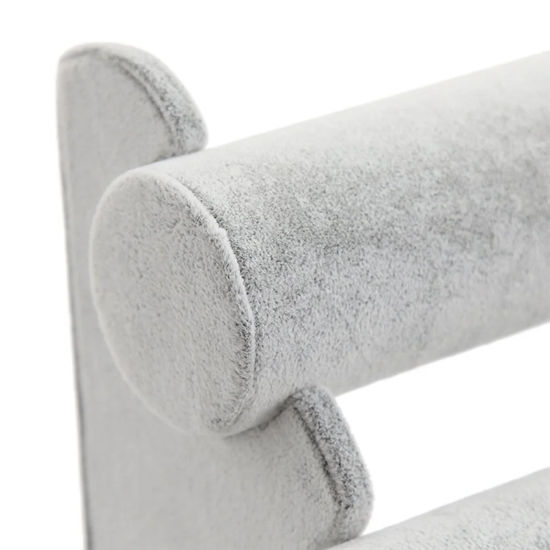 ELBA_Ice Gray Velvet 3 Tier Bracelet Holder Jewelry Display Stand Emeral Bracelet Watch Organizer Organizer Jewelry Holder
ELBA_Ice Gray Velvet 3 Tier Bracelet Holder Jewelry Display Stand Emeral Bracelet Watch Organizer Organizer Jewelry Holder