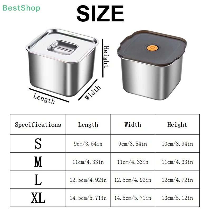 Коробка для хранения свежих продуктов из нержавеющей стали, герметичная коробка для обеда, коробка для фруктов с крышкой, контейнер для пельменей, холодильный ящик для хранения
Коробка для хранения свежих продуктов из нержавеющей стали, герметичная коробка для обеда, коробка для фруктов с крышкой, контейнер для пельменей, холодильный ящик для хранения
