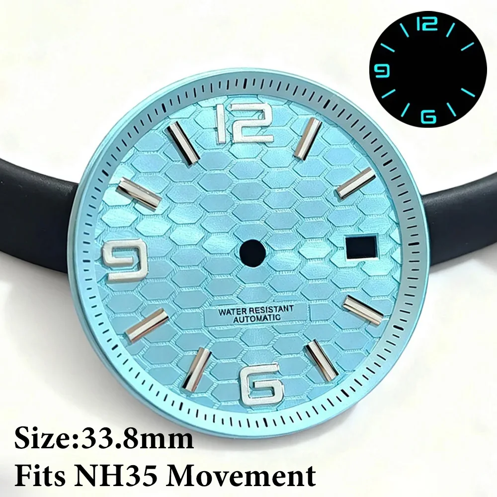 33.8mm dial Land Dweller Cellular-type silver/blue/black pattern NH35 dial Fit for NH35A movement NH35 pointer accessories hands
33.8mm dial Land Dweller Cellular-type silver/blue/black pattern NH35 dial Fit for NH35A movement NH35 pointer accessories hands