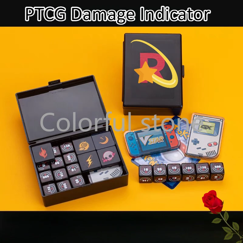 PTCG Pokemon Team Rocket Anime Character Match Scoring Damage Counter Damage Indicator Role-playing Game Box Vstar GX Board Gift
PTCG Pokemon Team Rocket Anime Character Match Scoring Damage Counter Damage Indicator Role-playing Game Box Vstar GX Board Gift