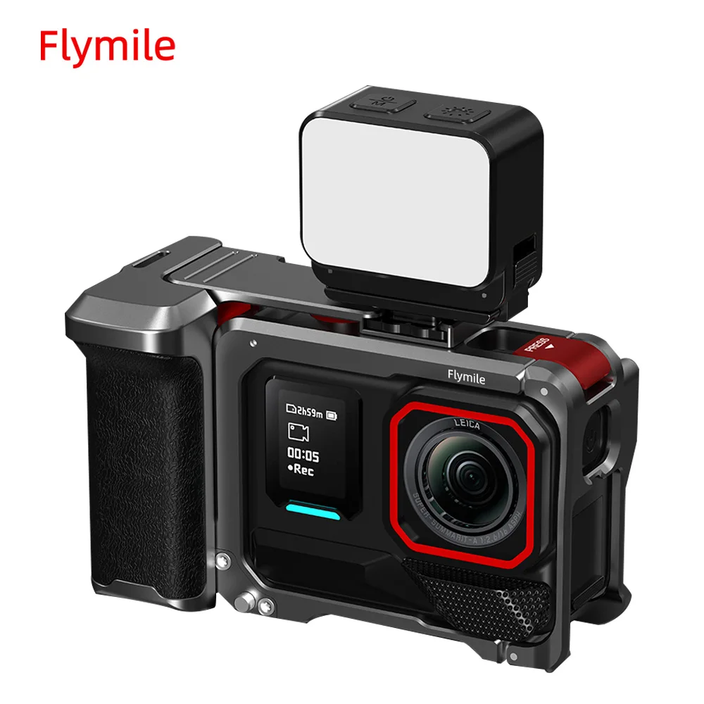 Flymile Ace Pro 2 Camera Grip Holder Metal Cage for Insta360 Ace Pro 1 Accessories Shutter Button Extension Photography Handle
Flymile Ace Pro 2 Camera Grip Holder Metal Cage for Insta360 Ace Pro 1 Accessories Shutter Button Extension Photography Handle