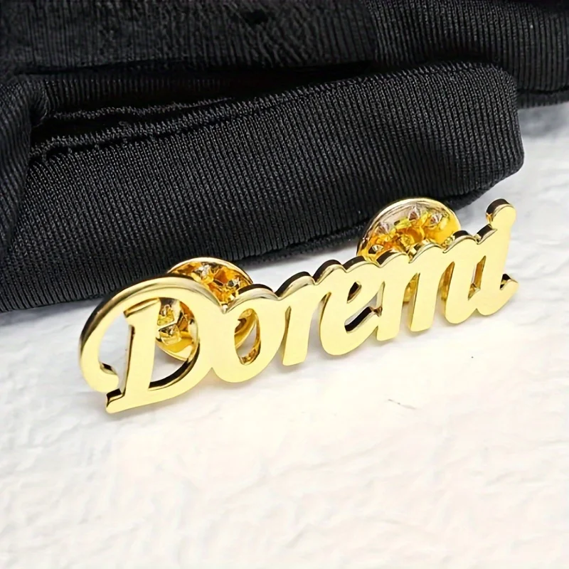 Elegant Custom Sainless Seel Name Brooch For Women Men Personalized Lapel Pin Suiable For Clohing And Backpacks New Jewelry Gift
Elegant Custom Sainless Seel Name Brooch For Women Men Personalized Lapel Pin Suiable For Clohing And Backpacks New Jewelry Gift