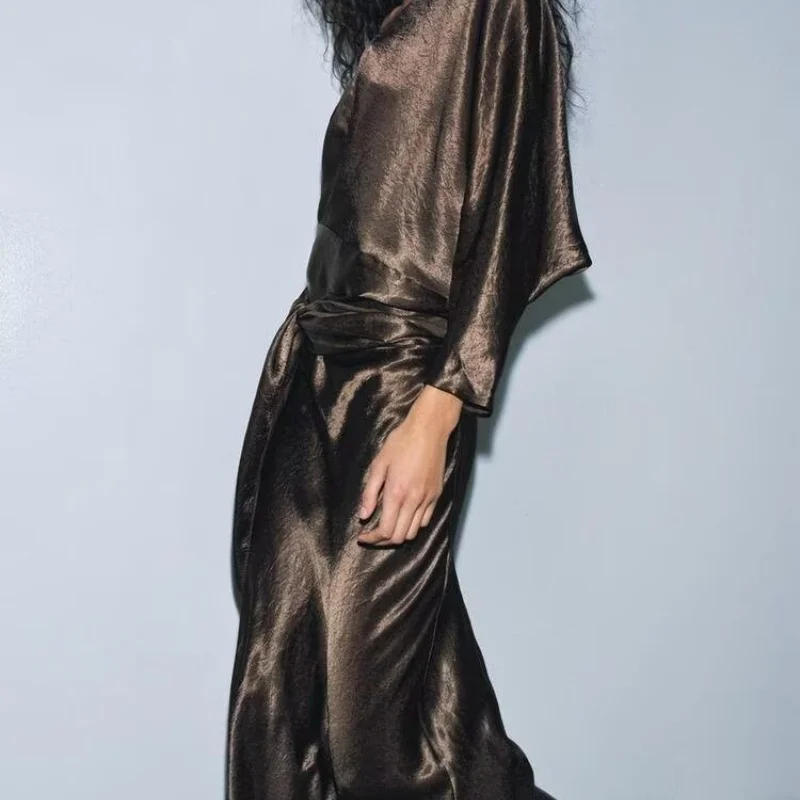 Металлический пояс-накидка с V-образным вырезом, длинный шелковый пояс для талии, элегантный повседневный пояс с длинными рукавами для свадьбы, работы, города, поездок на работу
Металлический пояс-накидка с V-образным вырезом, длинный шелковый пояс для талии, элегантный повседневный пояс с длинными рукавами для свадьбы, работы, города, поездок на работу