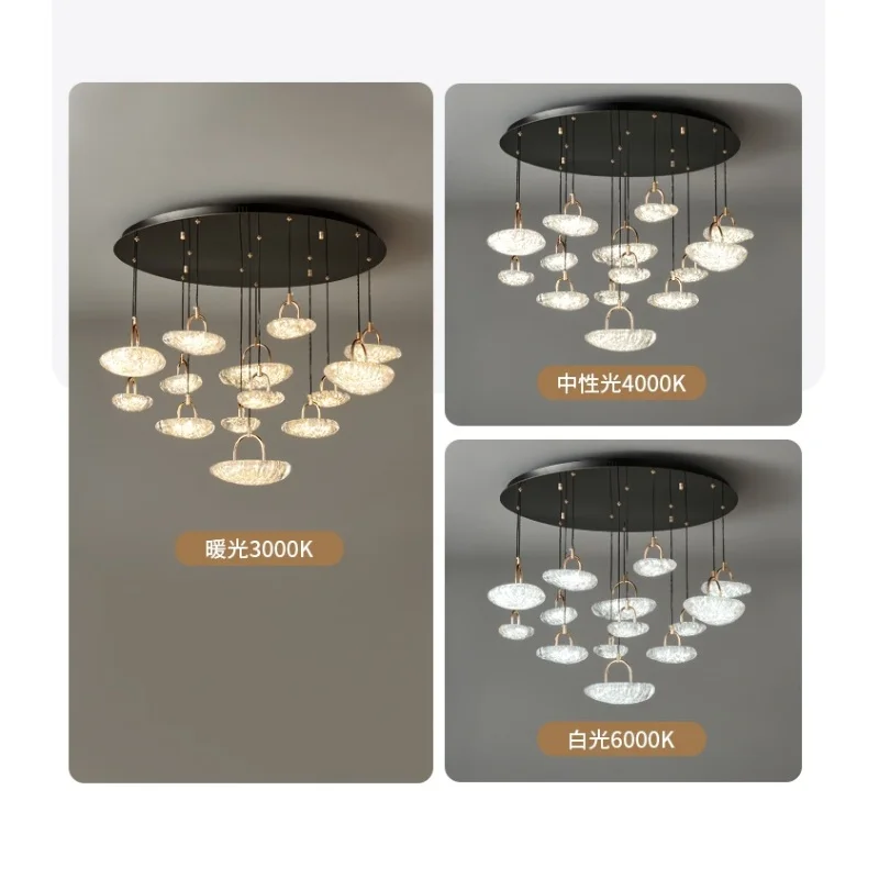 Modern minimalist duplex villa with empty living room pendant light, high-end and atmospheric main light design sense
Modern minimalist duplex villa with empty living room pendant light, high-end and atmospheric main light design sense