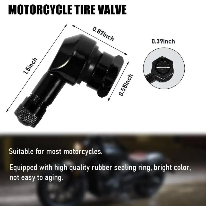 CNC Aluminum 11.3mm Motorcycle Tire Valve 90 Degree Angled for High Performance Wheels and Enhanced Safety
CNC Aluminum 11.3mm Motorcycle Tire Valve 90 Degree Angled for High Performance Wheels and Enhanced Safety