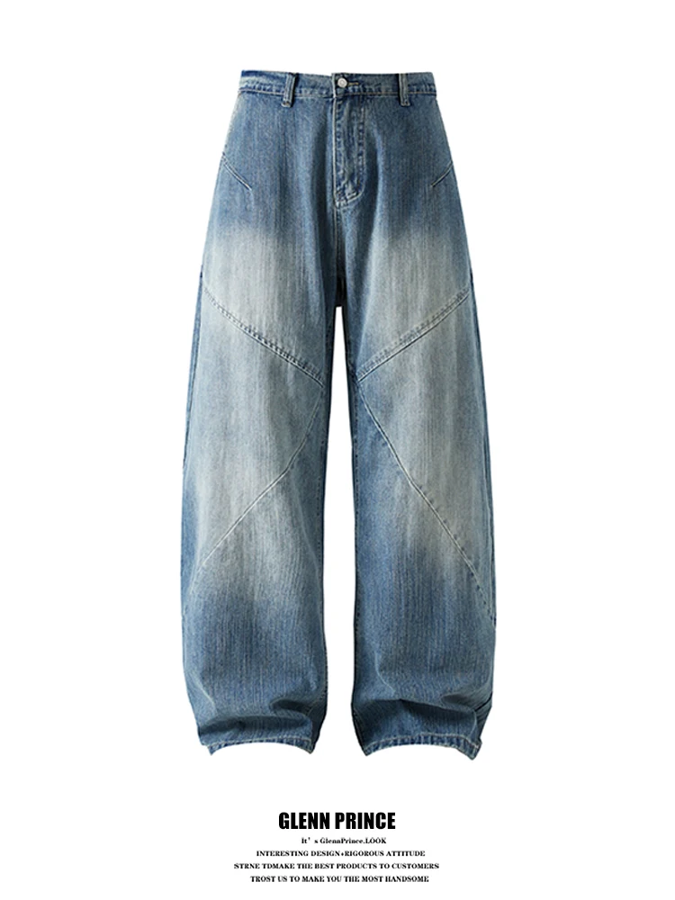 GPstudio American High Street Deconstructed Waed adient Bamboo Fiber Denim Loose Wide Leg Men's Jeans Trendy Casual Jeans
GPstudio American High Street Deconstructed Waed adient Bamboo Fiber Denim Loose Wide Leg Men's Jeans Trendy Casual Jeans