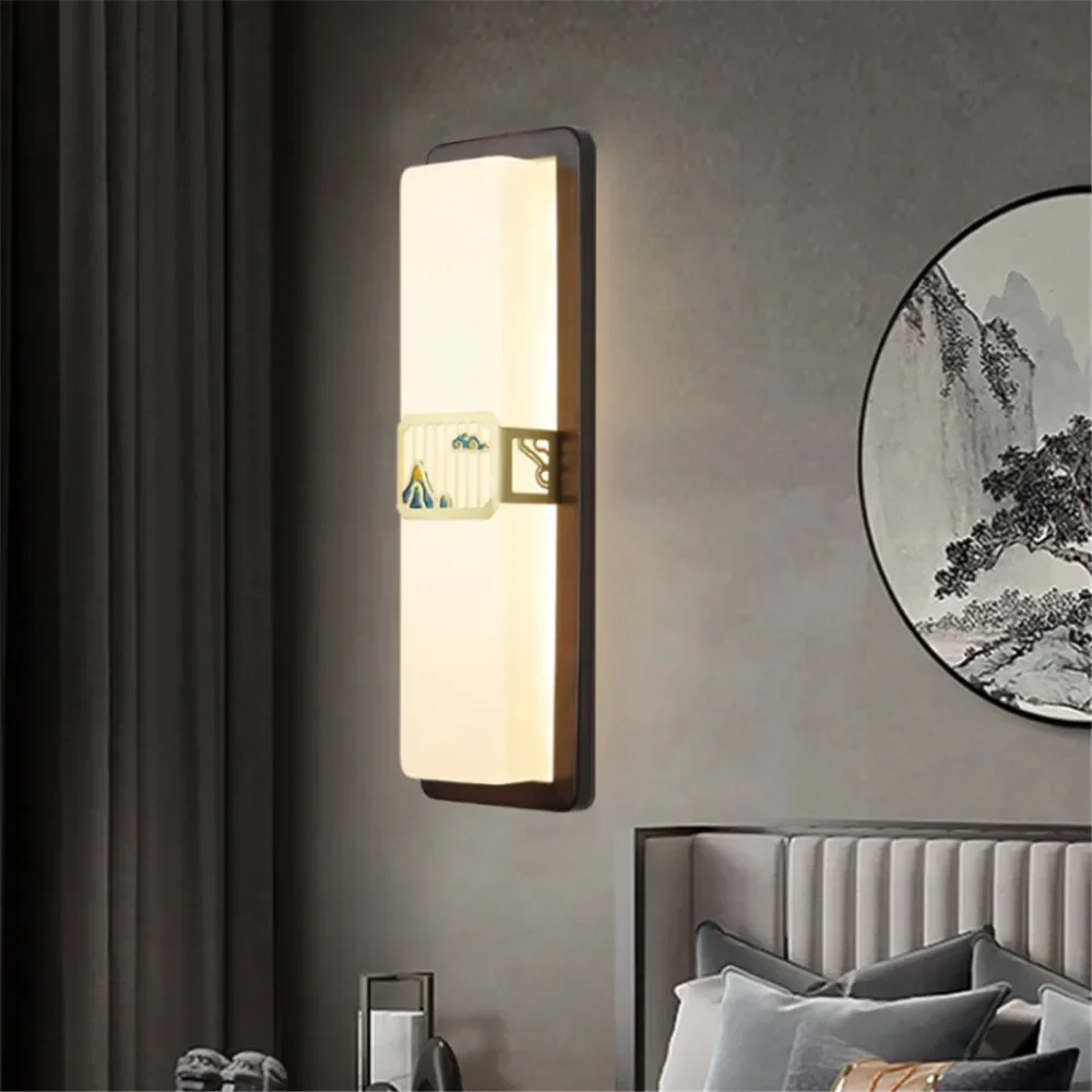 ELARA Contemporary Brass Wall Lamp Chinese Style Creativity LED Living Room Bedroom Study Room Hotel Villa Aisle Wall Fitting
ELARA Contemporary Brass Wall Lamp Chinese Style Creativity LED Living Room Bedroom Study Room Hotel Villa Aisle Wall Fitting