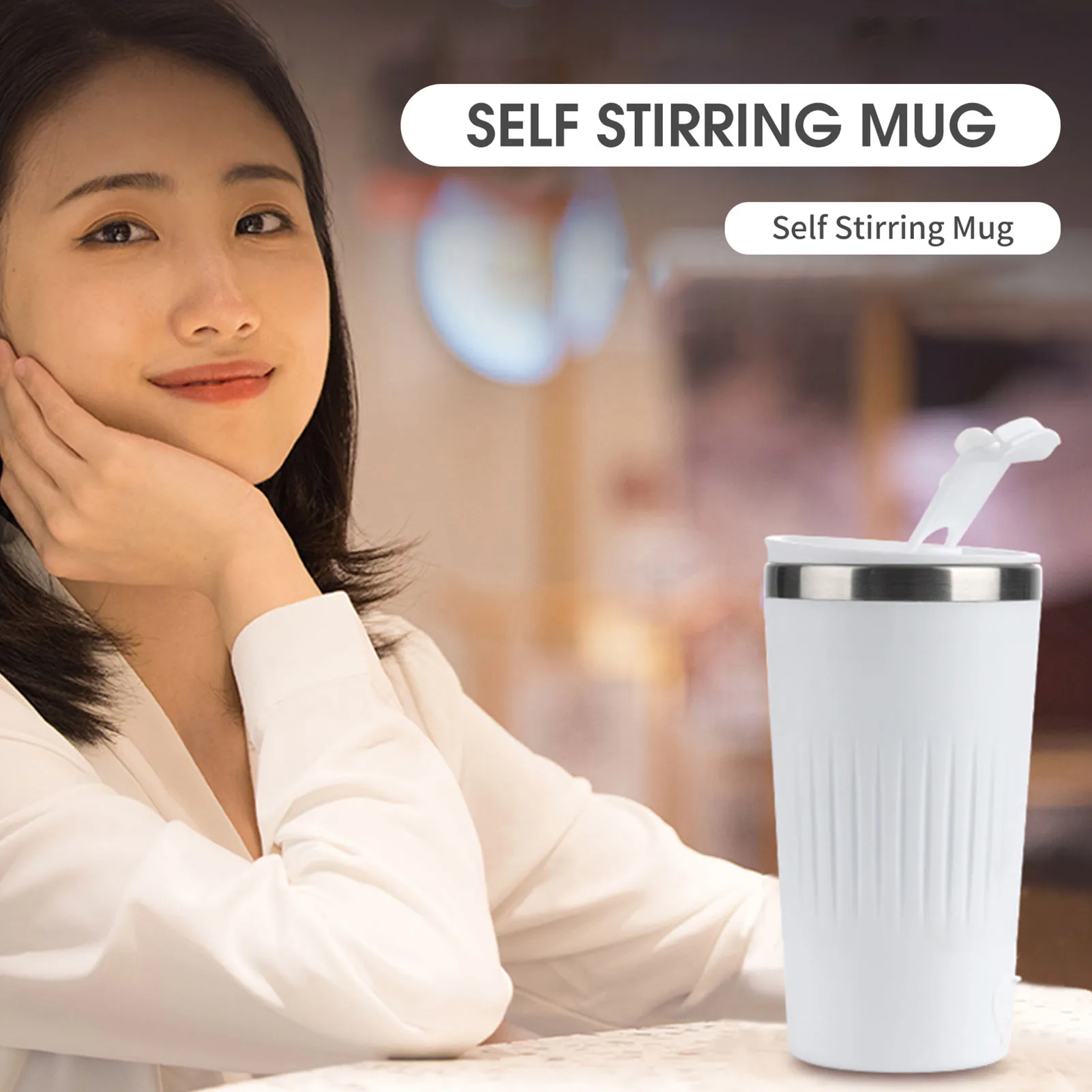 Automatic Mixing Cup 400ml USB Rechargeable 3 Modes Stainless Steel Magnetic Self Stirring Mug for Coffee Milk Juice
Automatic Mixing Cup 400ml USB Rechargeable 3 Modes Stainless Steel Magnetic Self Stirring Mug for Coffee Milk Juice