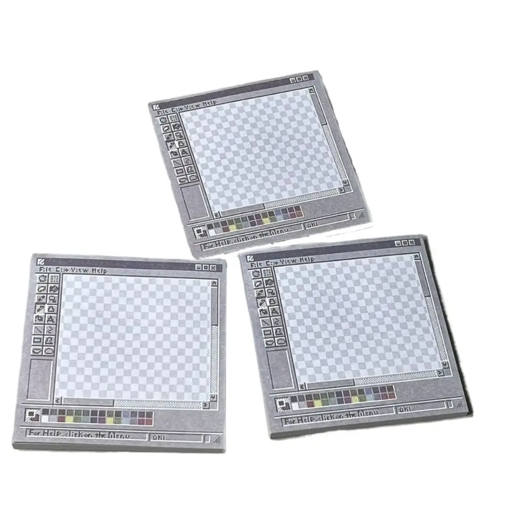 250-Sheet Creative Retro Sticky Notes Square Unique Sticky Notepad Computer Drawing Board Memo Pad Students
250-Sheet Creative Retro Sticky Notes Square Unique Sticky Notepad Computer Drawing Board Memo Pad Students