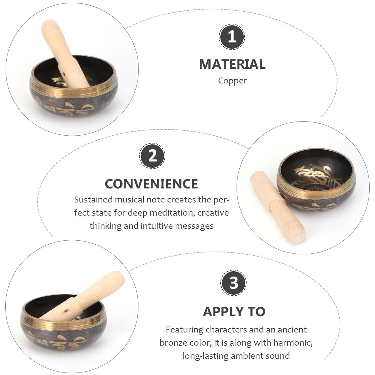 Singing Bowl Set for Meditation Stress Relief Depression Healing Sustained Musical Note Calm State Meditation Singing Bowl
Singing Bowl Set for Meditation Stress Relief Depression Healing Sustained Musical Note Calm State Meditation Singing Bowl