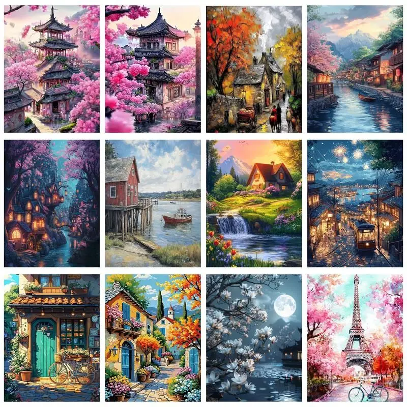 GATYZTORY Diamond Painting House Landscape New Arrival Diamond Embroidery Sale Cross Stitch Mosaic 5D DIY Art Home Decor
GATYZTORY Diamond Painting House Landscape New Arrival Diamond Embroidery Sale Cross Stitch Mosaic 5D DIY Art Home Decor