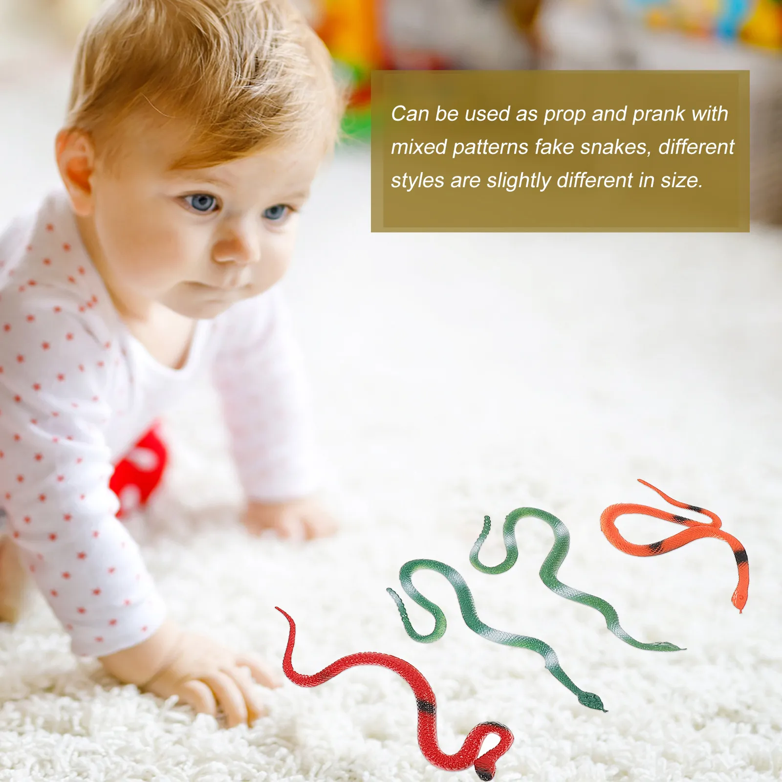 1Set Simulation Animal Snake Realistic PVC Wildlife Prank Prop Desktop Reptile Simulation Snake Plastic Tricky Nature Playset
1Set Simulation Animal Snake Realistic PVC Wildlife Prank Prop Desktop Reptile Simulation Snake Plastic Tricky Nature Playset