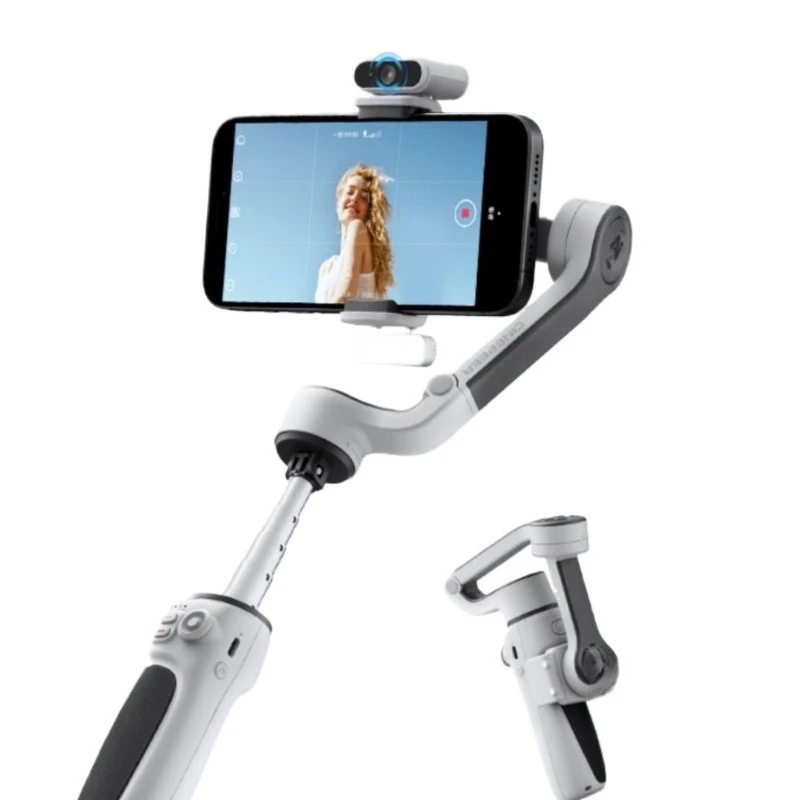 Smart gimbal stabilizer, handheld gimbal three-axis anti-shake, increased stability, foldable extension selfie
Smart gimbal stabilizer, handheld gimbal three-axis anti-shake, increased stability, foldable extension selfie